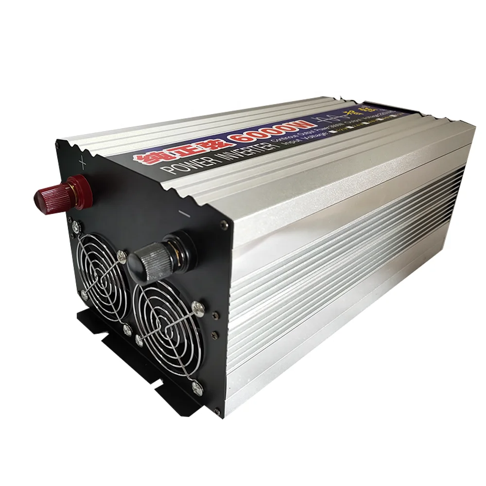 Pure Sine Wave Power Inverter 6000W DC 12V 24V 48V to AC 110v 220V Frequency Converter 50hz 60hz Solar Car Inverter Transformer
