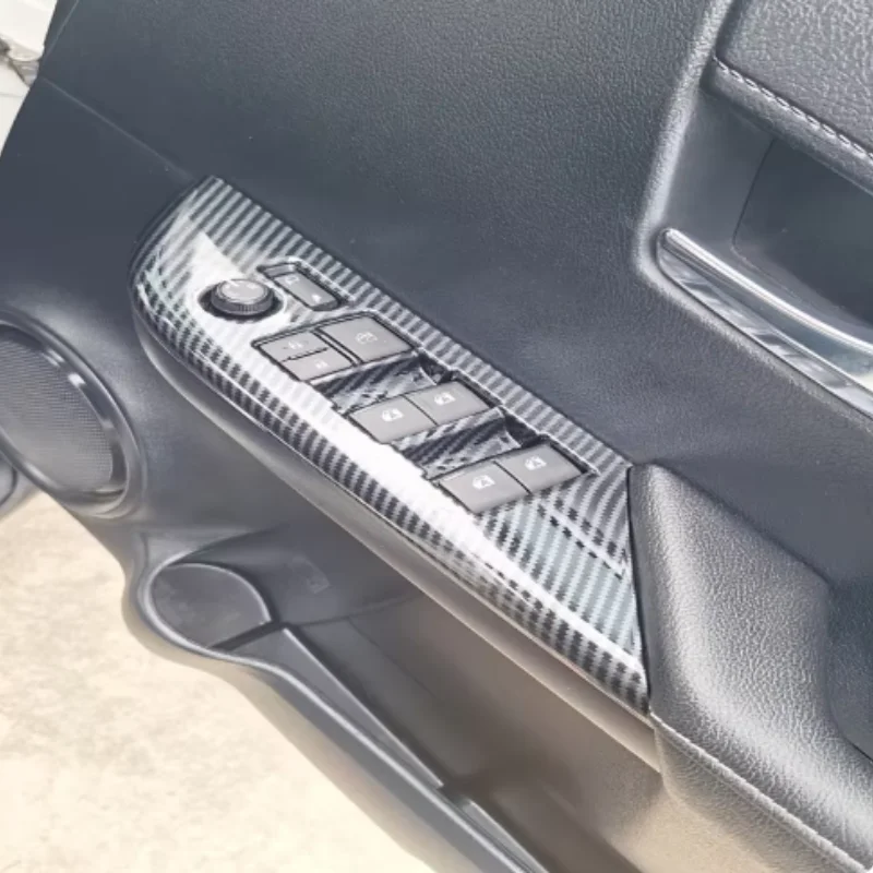 LHD RHD For Toyota Hilux/Hilux REVO 2024 ABS Armrest Windows Rise Switch Panel Glass Lift Control Cover Interior Car Accessories