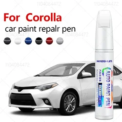 For Toyota Corolla 1979-2025 E110 E120 E130 E160 E210 Paint Repair Pen Touch Up Scratch Remover DIY Auto Accessories Black White