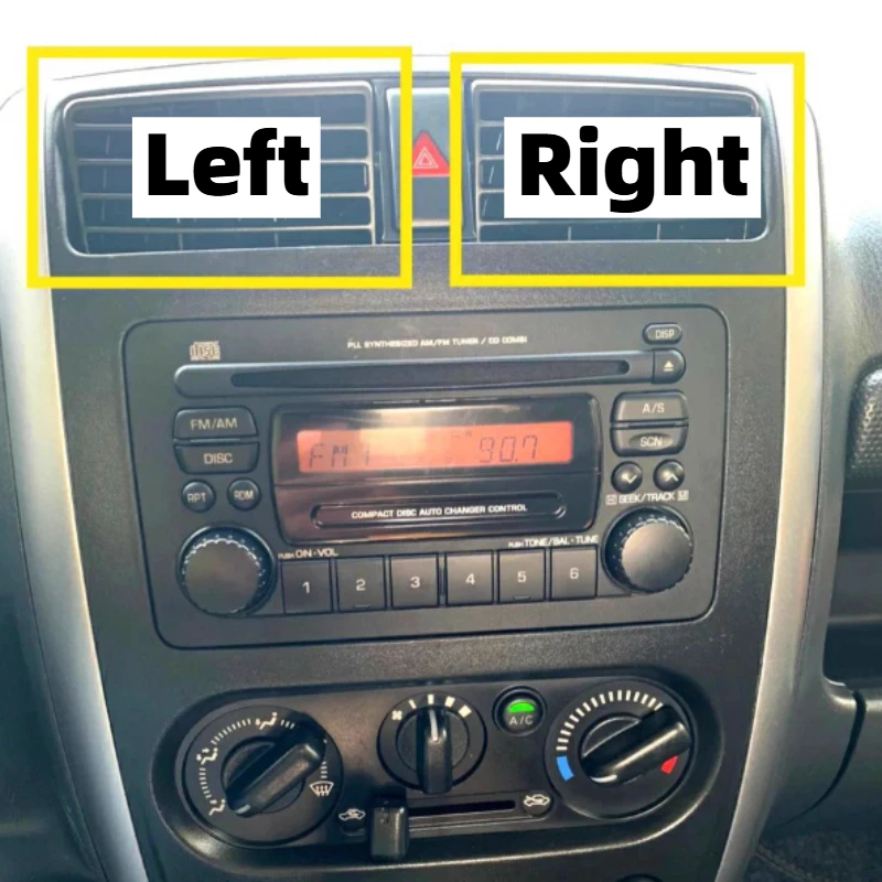 For Suzuki 07-17 Modles Jimny Air Conditioning Outlet Central Outlet Left/Right Air Vent Interior Modification Accessories