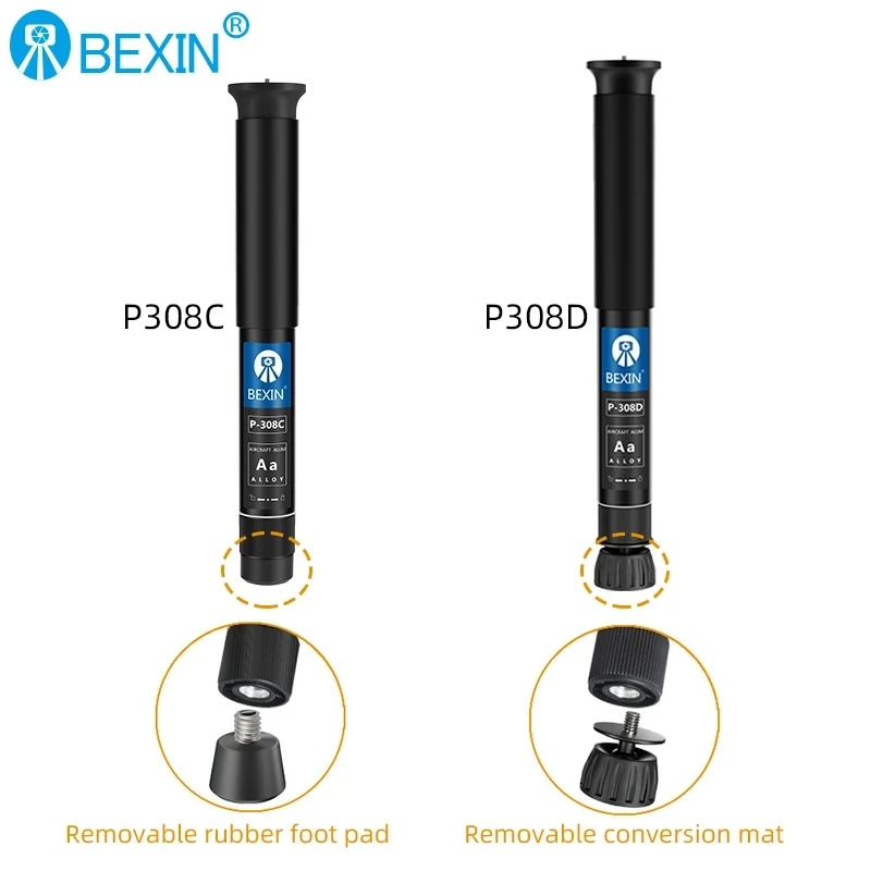 BEXIN P308C/P308D Extendable Lightweight Portable Camera Monopod Handheld Stand Unipod Video Monopod for Canon Sony DSLR Camera