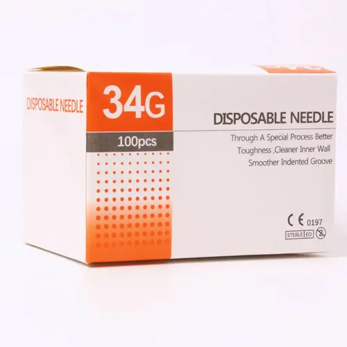 Imagen 2 del producto Aguja de tatuaje 34G, agujas de 34g, 1,5mm, 2,5mm, 4mm para jeringa de inyección de belleza, relleno, aguja de seguridad, piezas de herramientas manuales