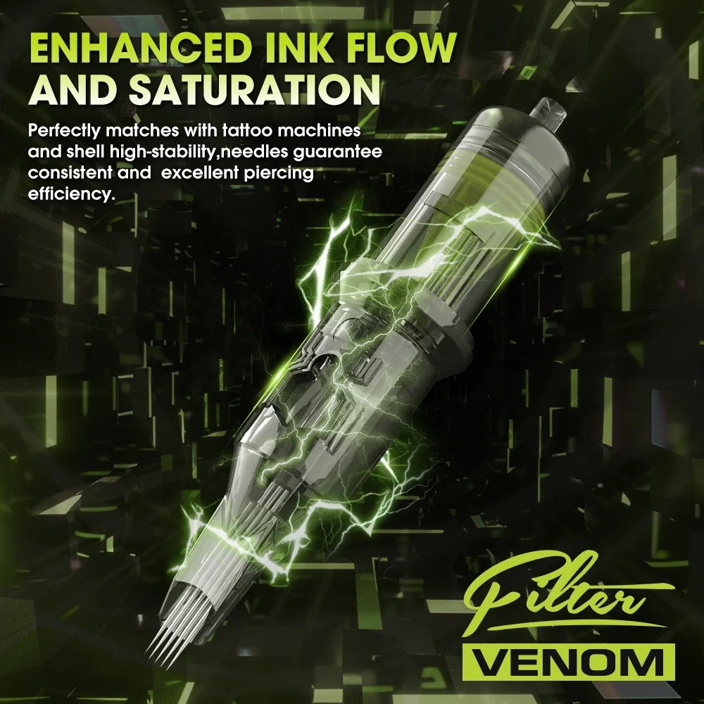 EZ تصفية السم خرطوشة الوشم الإبر منحني ماغنوم RM المتاح الوشم الإبر 19RM 23RM 25RM 27RM لخرطوشة قلم الوشم #3