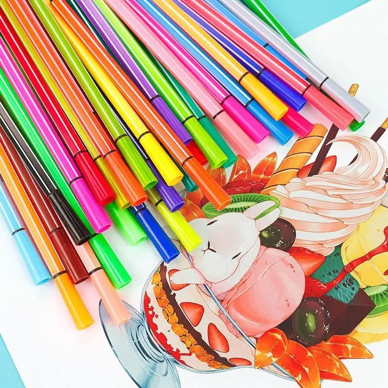 New 12/18/24/36-Color Water-Soluble Pencils / Water-Based Watercolor Pens Non-Toxic For Children's Art PaintingWriting Drawing