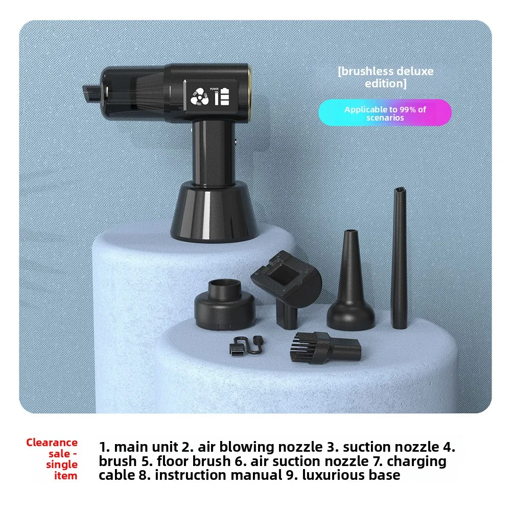 

Multifunctional Wireless Handheld Vacuum Cleaner for Car Home, Battery Display, Brushless Motor, Super Suction