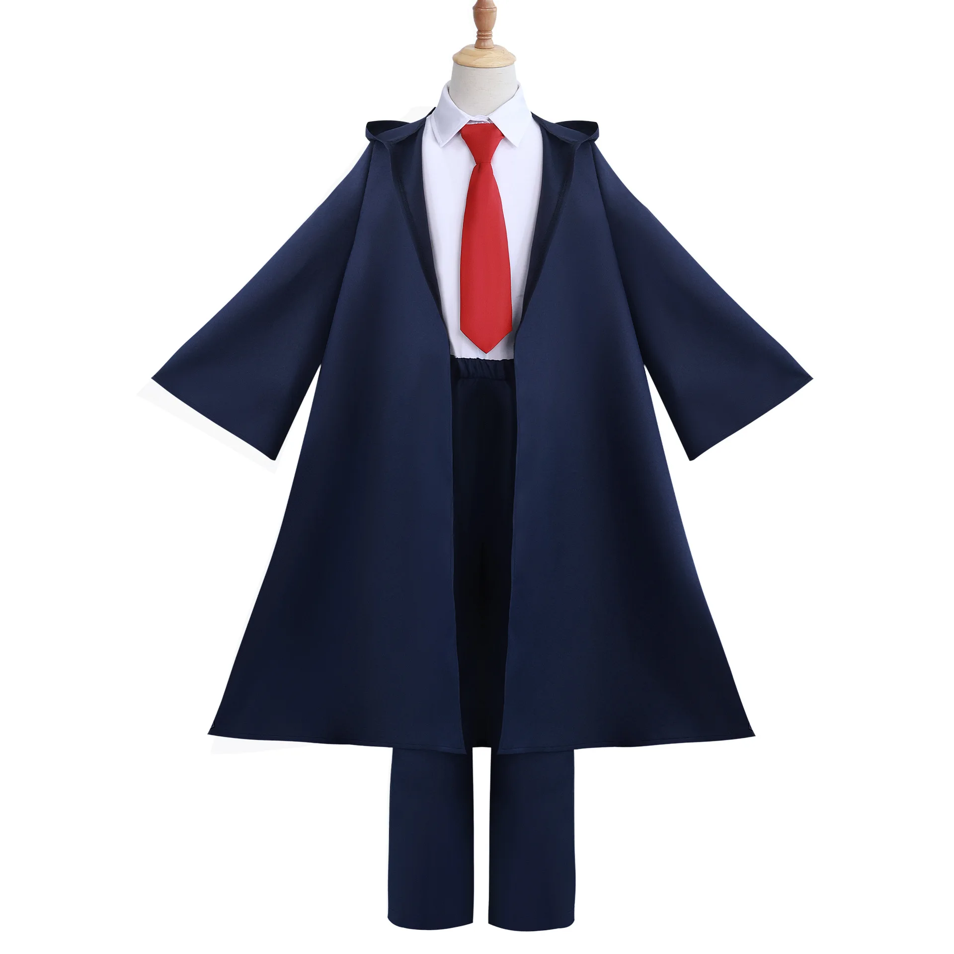 Anime Mashle Cosplay Costume Mashle Magic and Muscles Blue Trench Coat Kids Adult Full Set Halloween Carnival Role Play for Men
