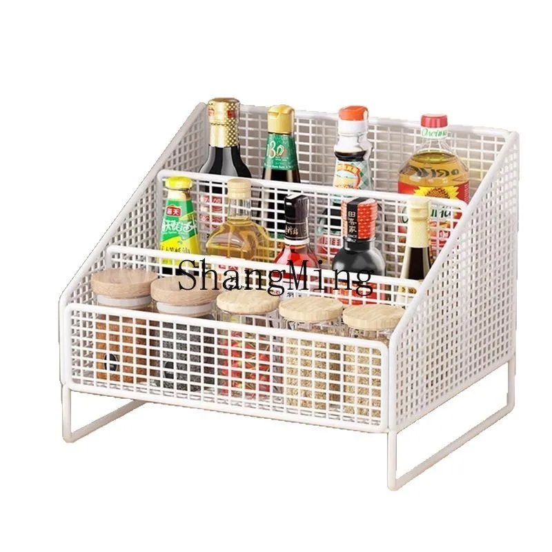 رف مطبخ FG رف تخزين متعدد الوظائف صندوق تخزين مكتبي متعدد الطبقات #4