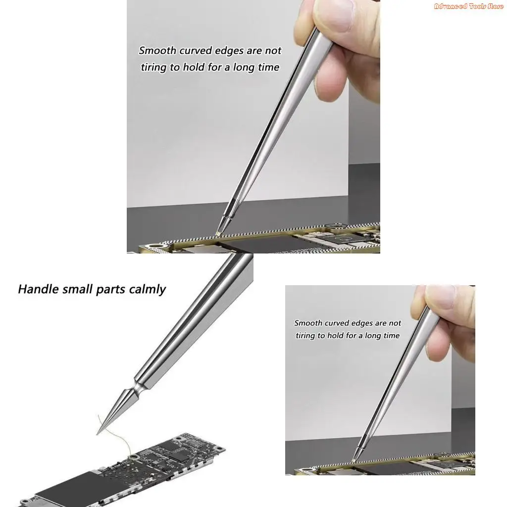 Comfortable Grip Corrosion Resistant Tweezers for High Precise Work in Crafting Fields W91B
