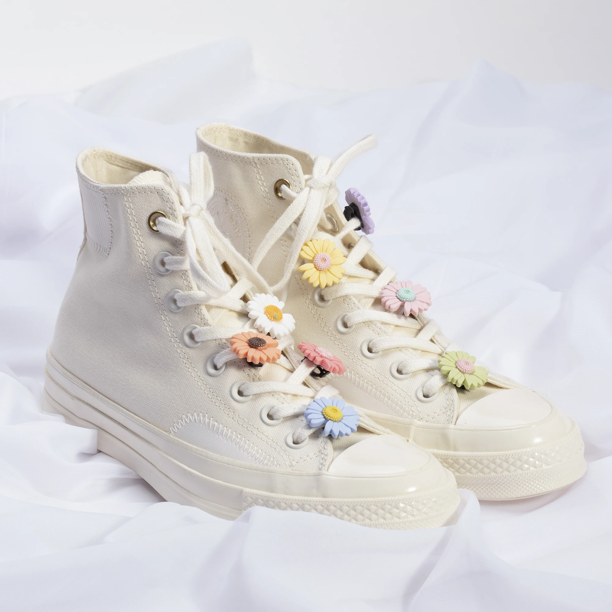 1pcs DIY Flowers Shoe Buckle Girls And Children's DIY Shoes Accessories Trend Creative Shoelaces Decorative Shoes Accessories