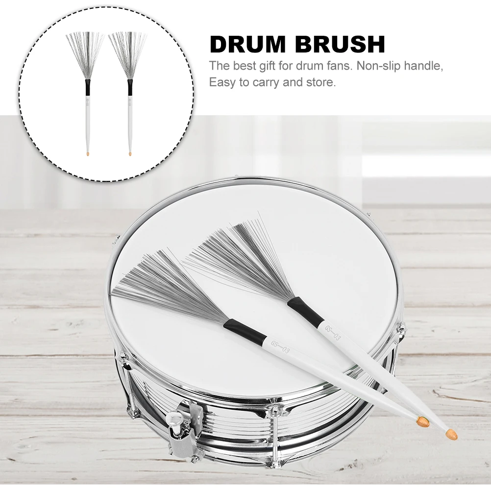 

Maple Sticks Drumming Gear and Equipment Brushes for Roller Accessory Jazz Special Carbon Steel Wire