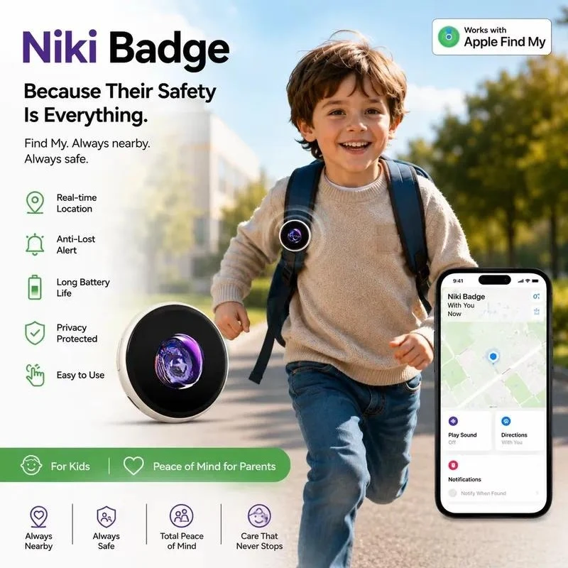 EE1 for Kids and Elderly Anti-Lost GPS Tracker Pin for Amusement Parks Plastic Material