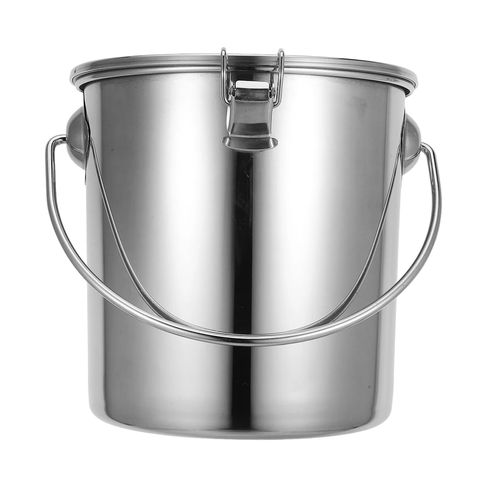 

Stainless Steel Storage Bucket 5.8L Heavy Duty Sealed Container for Kitchen Oil Milk Rice Pantry Rust Resistant
