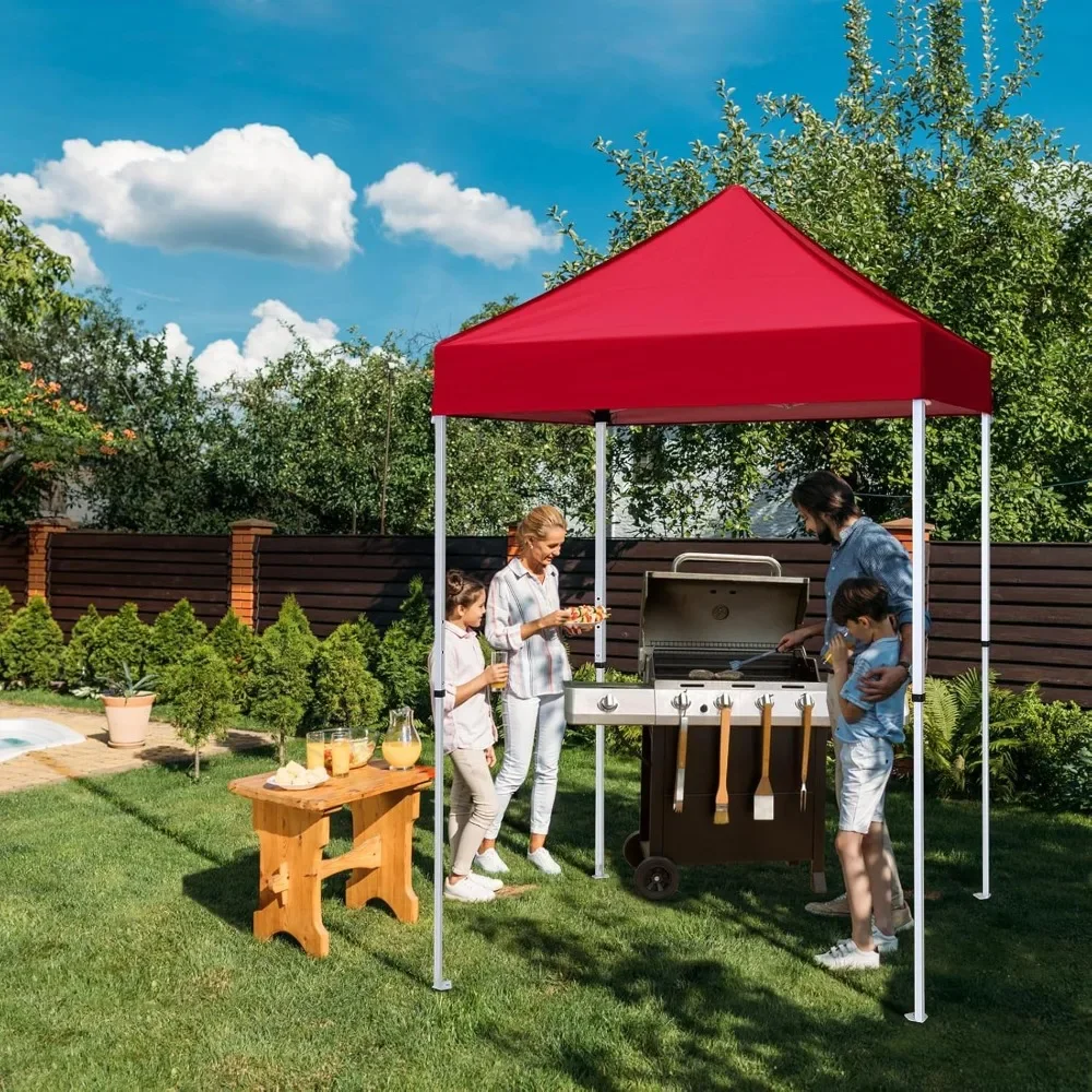 

5x5 ft Pop-Up Canopy Tent – Instant Outdoor Shelter with Straight Legs, Easy Setup & Folding Design