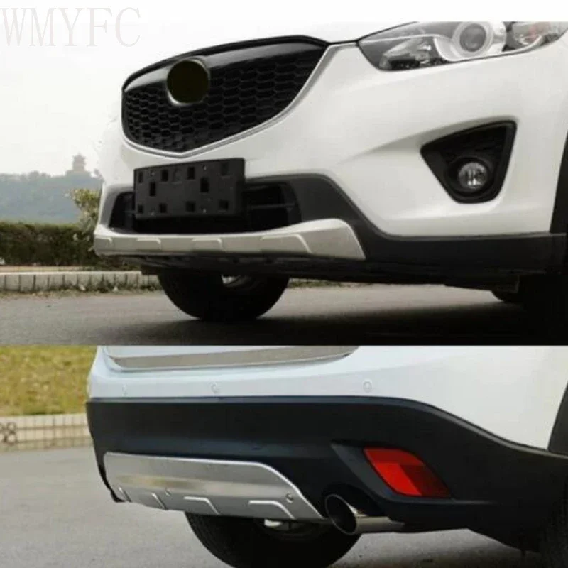 

Для Mazda CX-5 CX5 2012 2013 2014 2015 2016 304 Нержавеющая сталь Защитная пластина переднего и заднего бампера Накладка на порог Стайлинг автомобиля