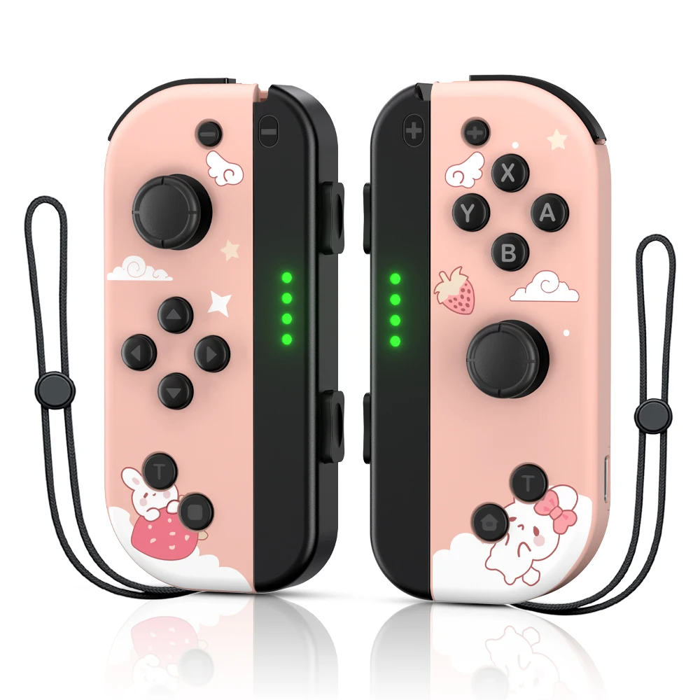 Controlador sem fio compatível com bluetooth para nintendo switch, android, pc mini gamepad portátil com turbo