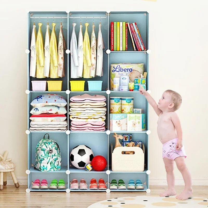 

Baby Storage Wardrobe Display Jewelry Display Organizer Dresser Exterior Wardrobe Closet Plastic Vestidores Hotel Furniture