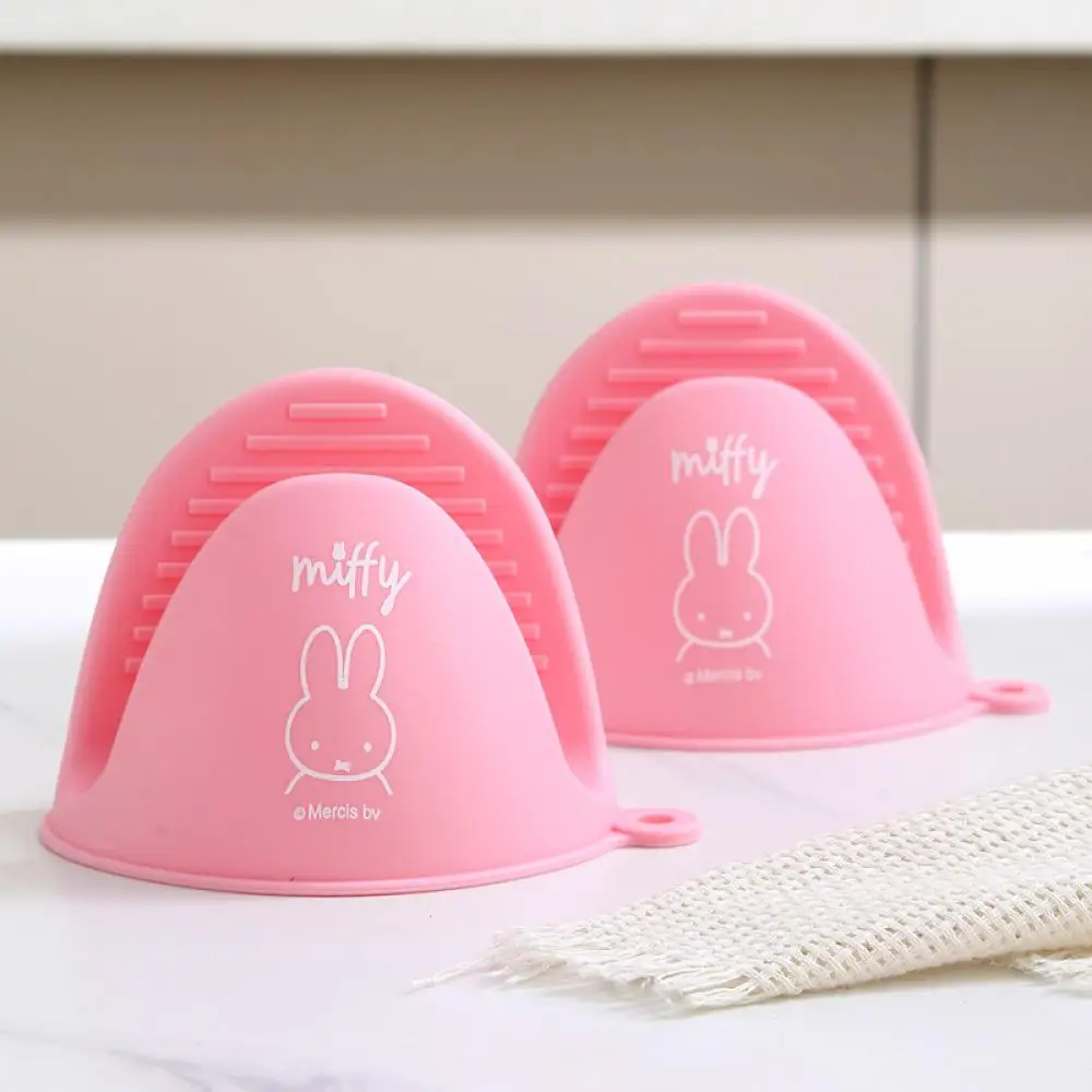 ميفي المطبخ مكافحة الحرارة اليد كليب أنيمي لطيف الكرتون بسيط المضادة للانزلاق سميكة ارتفاع درجة الحرارة مقاومة Kawaii قفازات الخبز هدية #3