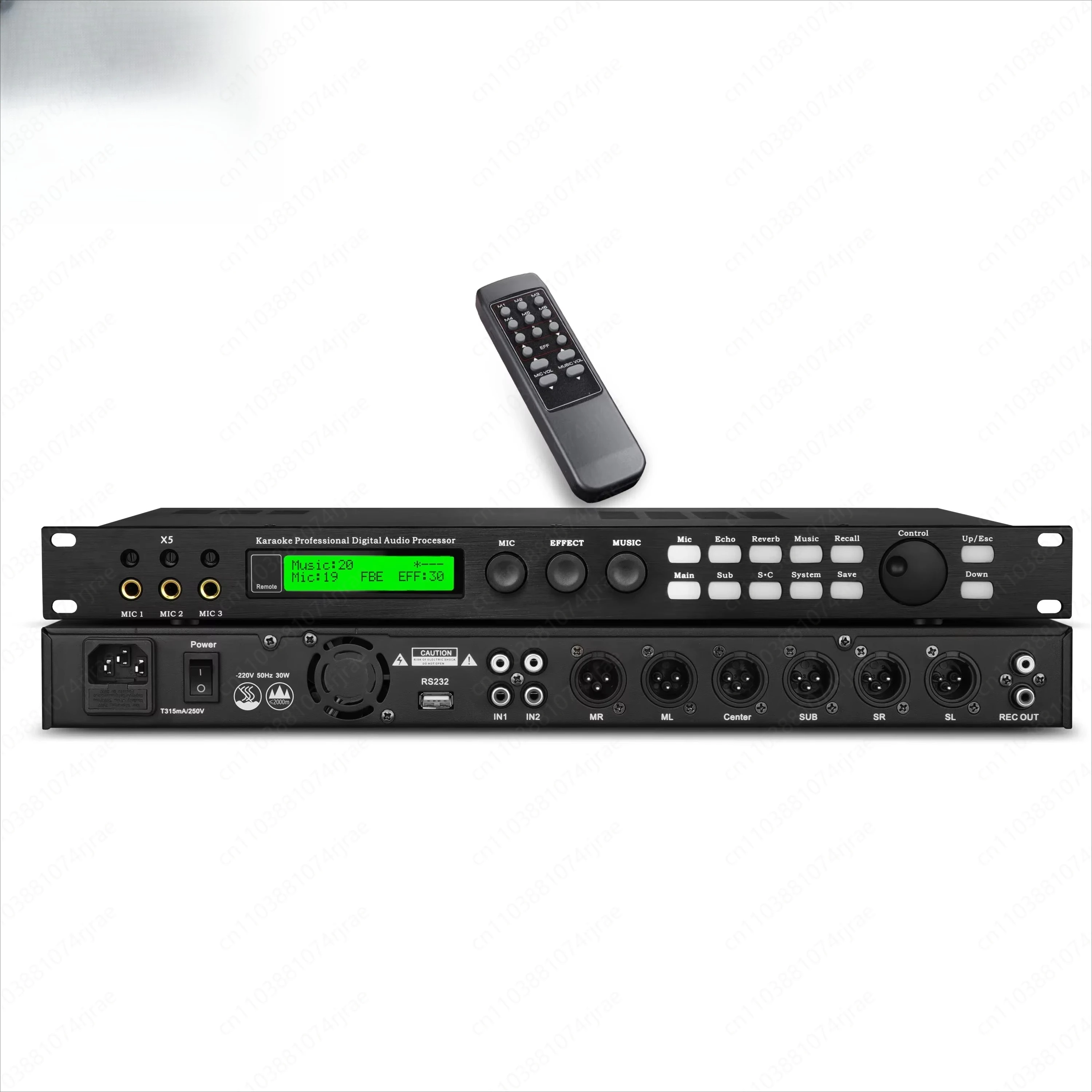 X5 Family Party Wedding Karaoke Pre-Effects KTV Digital Audio Processor