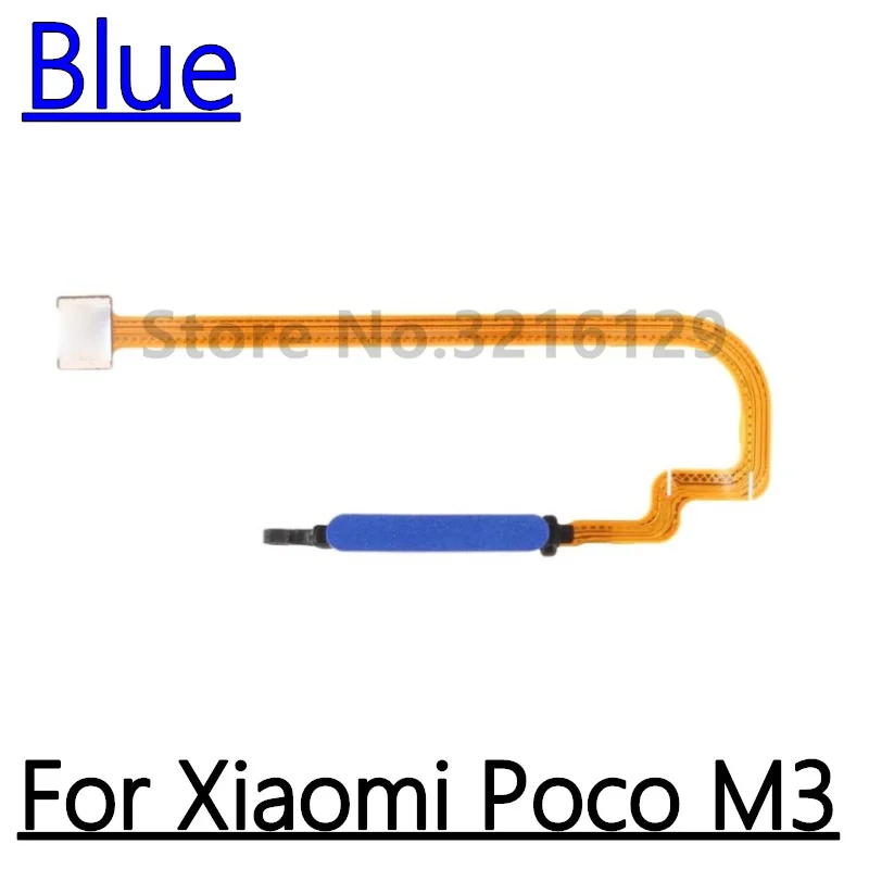 Original Fingerprint Scanner For Xiaomi Poco M3 Pro Home Button Fingerprint Menu Return Key Sensor Flex Cable Poco M4 Pro