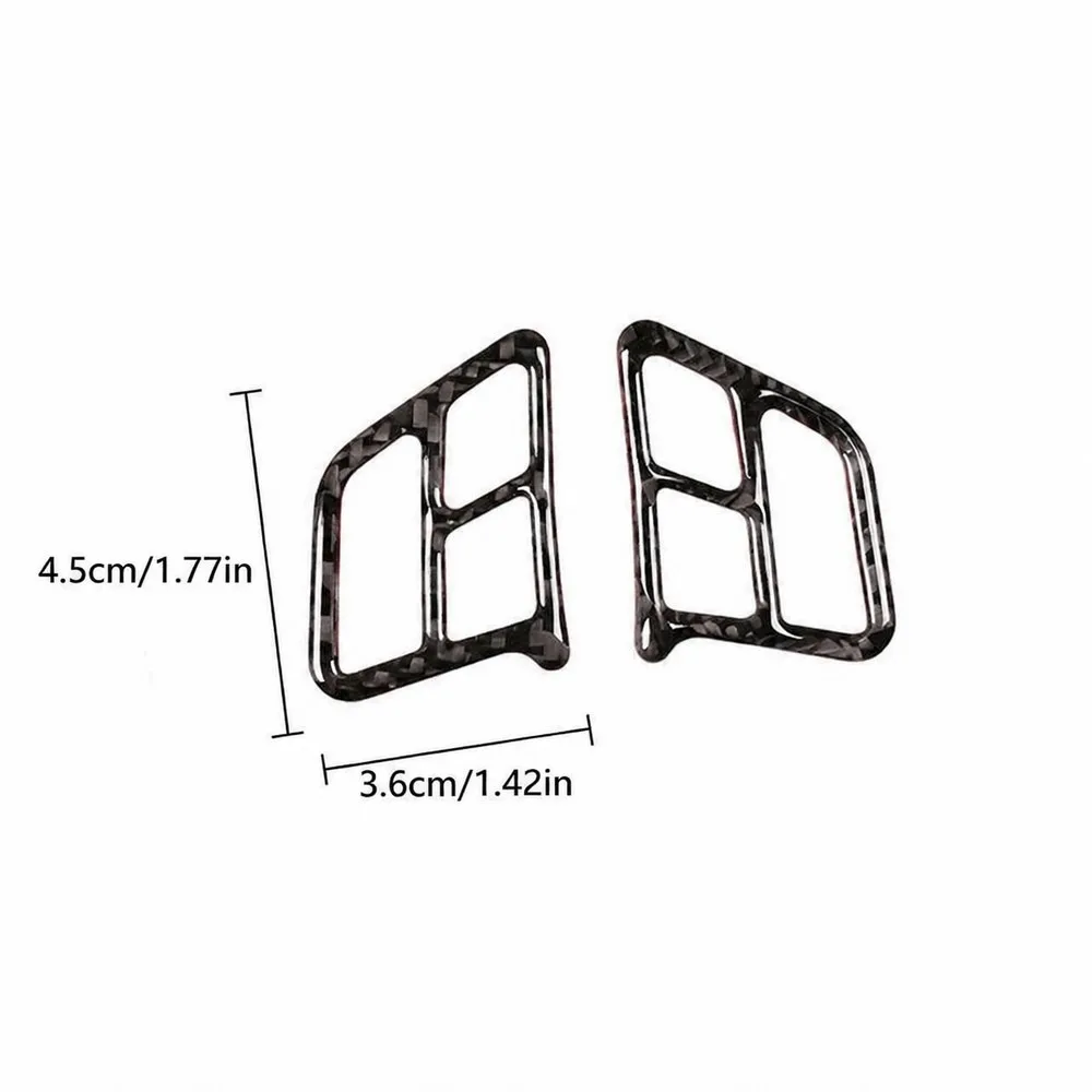 Multi-Color Carbon Fiber Steering Wheel Button Frame Trim for BMW 3 Series E90 E92 E93 2005-2012 Interior Styling