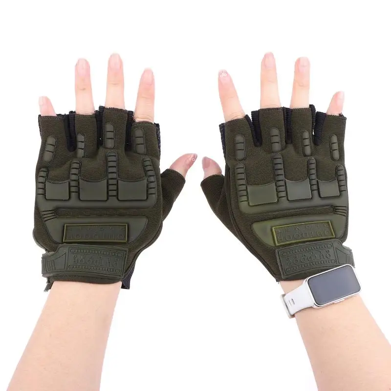 Cycling Kids Gloves Breathable Half Finger Anti-Slip Protective Outdoor Sports Gloves Climbing Running Boys Girls Gloves