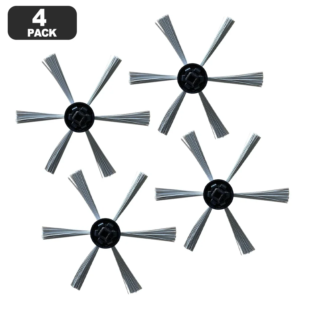 Paquete de 4 cepillos laterales para SilverCrest M690, accesorios de repuesto para robot aspirador WAP W310