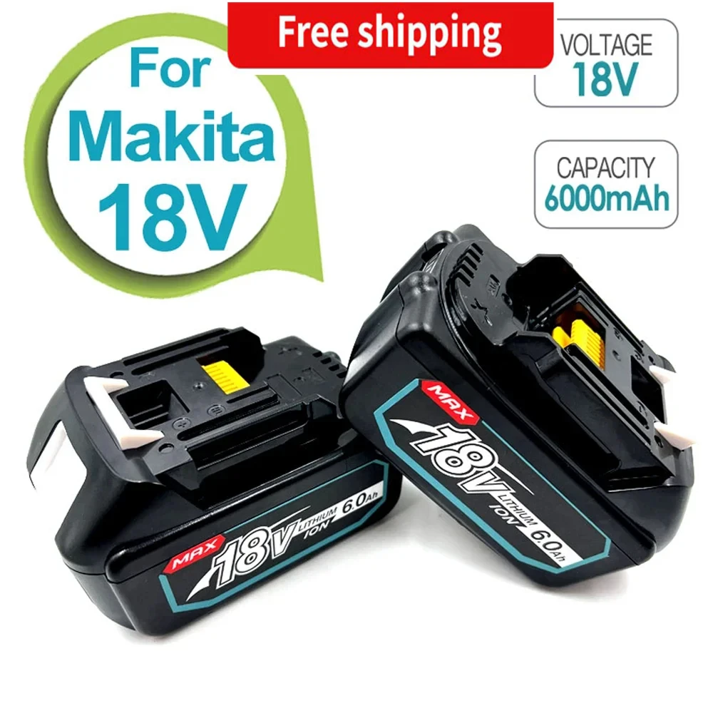 

Makita 100% оригинальная аккумуляторная батарея для электроинструментов 18 В 6000 мАч со светодиодной литий-ионной заменой LXT BL1860B BL1860 BL1850 BL 1830