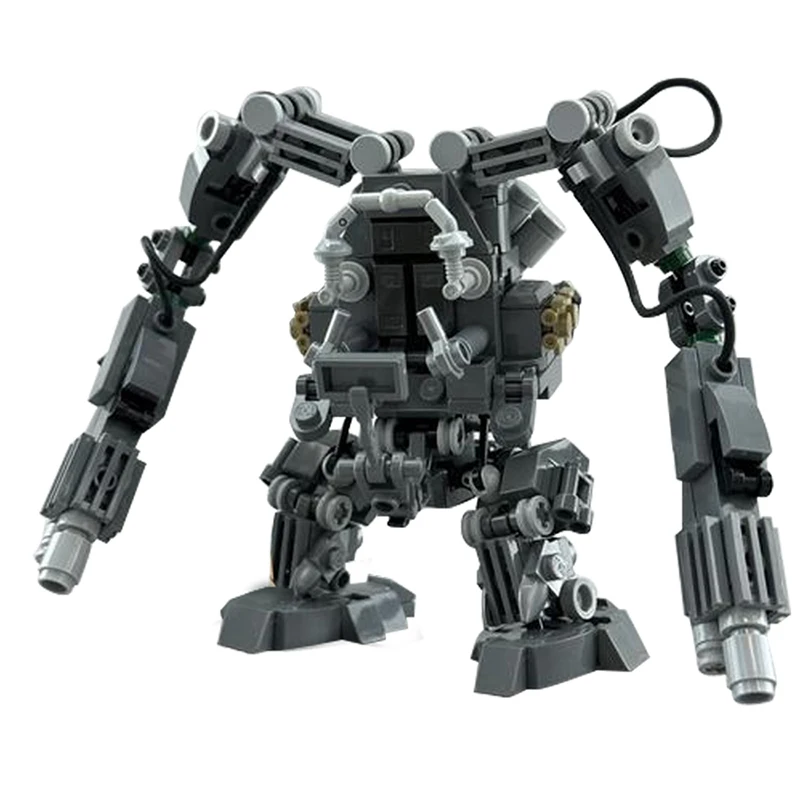 

Gobricks MOC The Matrixed-Robot APU Mech Robot Set Building Blocks Ideas Movie Model Combats Weaponsed Toys for Children Gifts