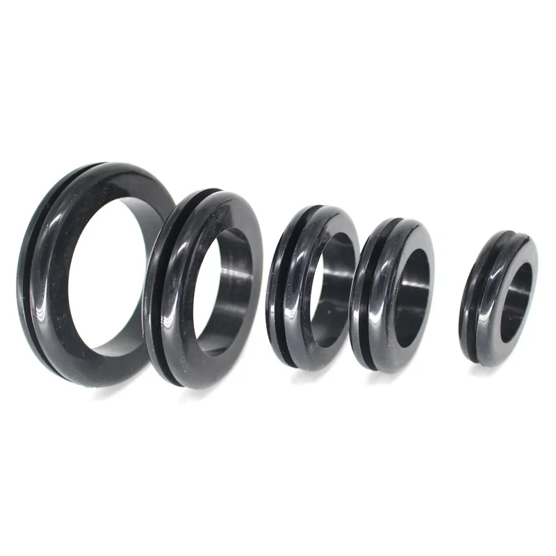 Rubber Seal Ring Black O-ring Wire Cable Hole Double Sided Protective Coil Hardware Washer Grommet ID 25mm 30mm 35mm 40mm 50mm