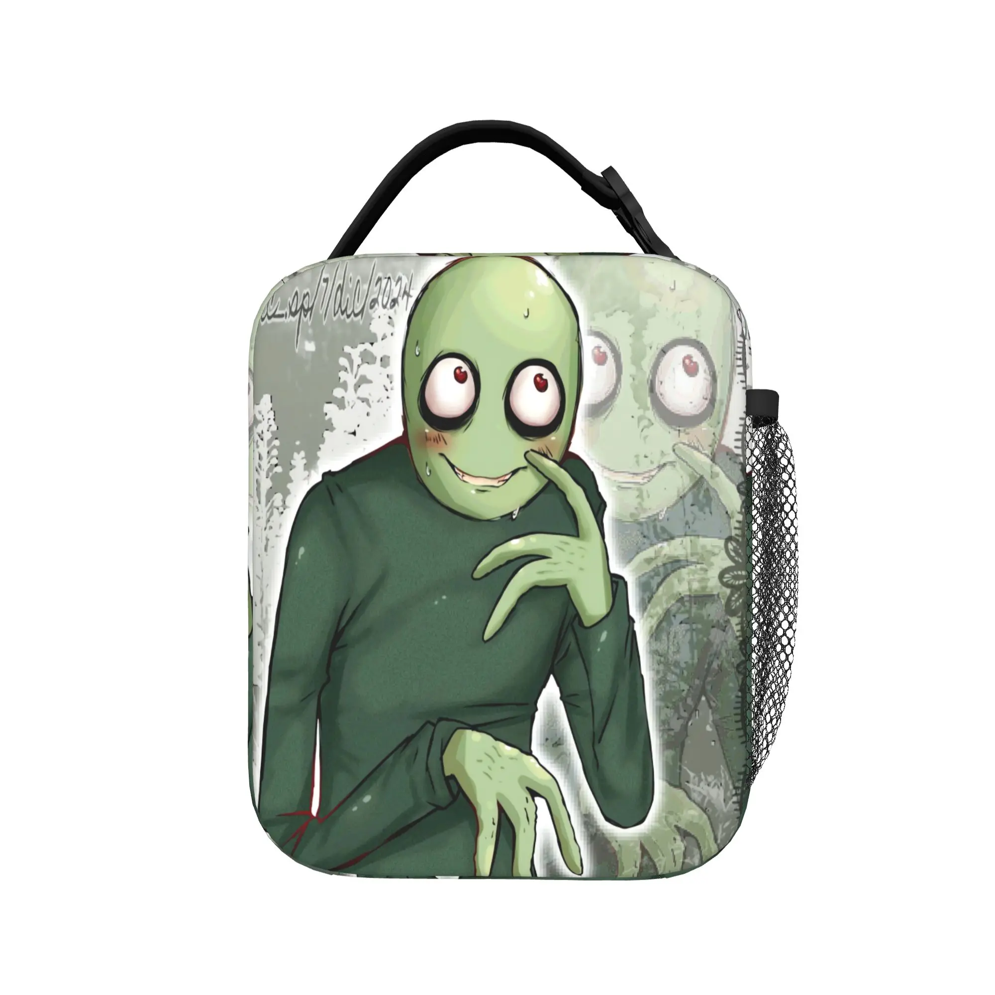 David Firth Salad Fingers Y2K Horror Lunch Bag  Fun Lunch Box For Adult School Portable Insulated Cooler Bag Thermal Lunch Bags