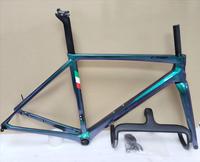 Chameleon Green Purple C68 Carbon Frame Road Bicycle Frameset V4Rs Frames Disk Racing Bike Frame