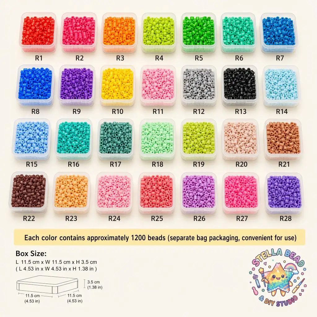 2.6mm  Beads R Series（1） Tiny Fuse Beads Multi Colors Replacement Beads DIY Handicraft Melting Bead Accessories
