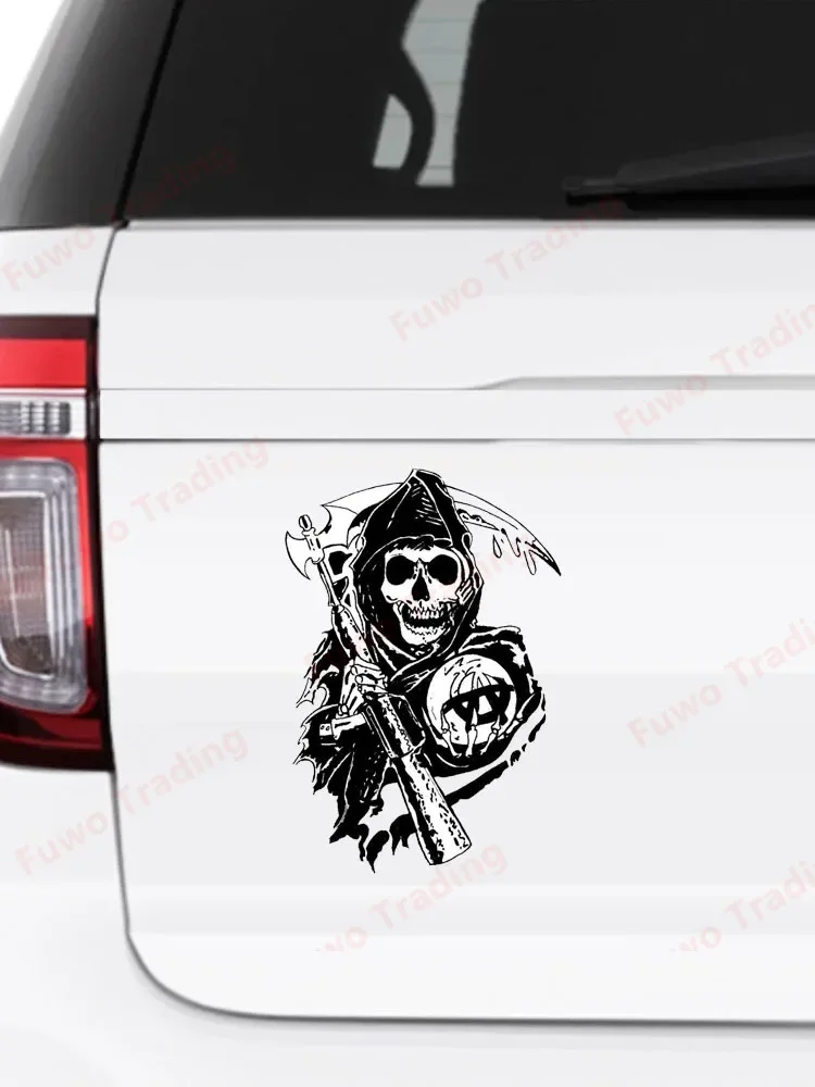 Hot selling Car Sticker Sons of Anarchy Anime Decal Decor Motorcycle Off-road Waterproof Laptop Trunk Guitar