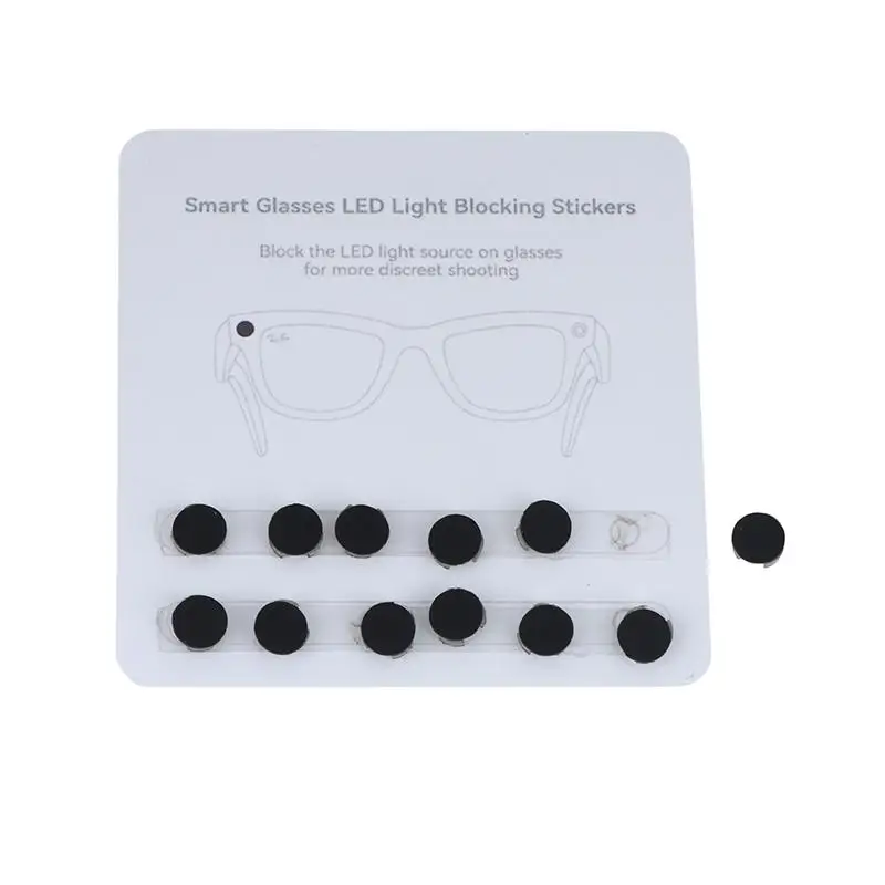 12 Stück LED-Lichtblockierende Aufkleber, Wiederaufklebbare Silikon-Seitenschutzblenden für Brillen, LED-Lichtabdeckung – Detail 5