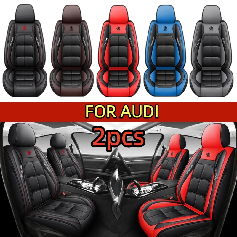 

FOR AUDI Car seat covers Front single seat fully covered with PU leather muscle seat covers, waterproof and wear-resistant