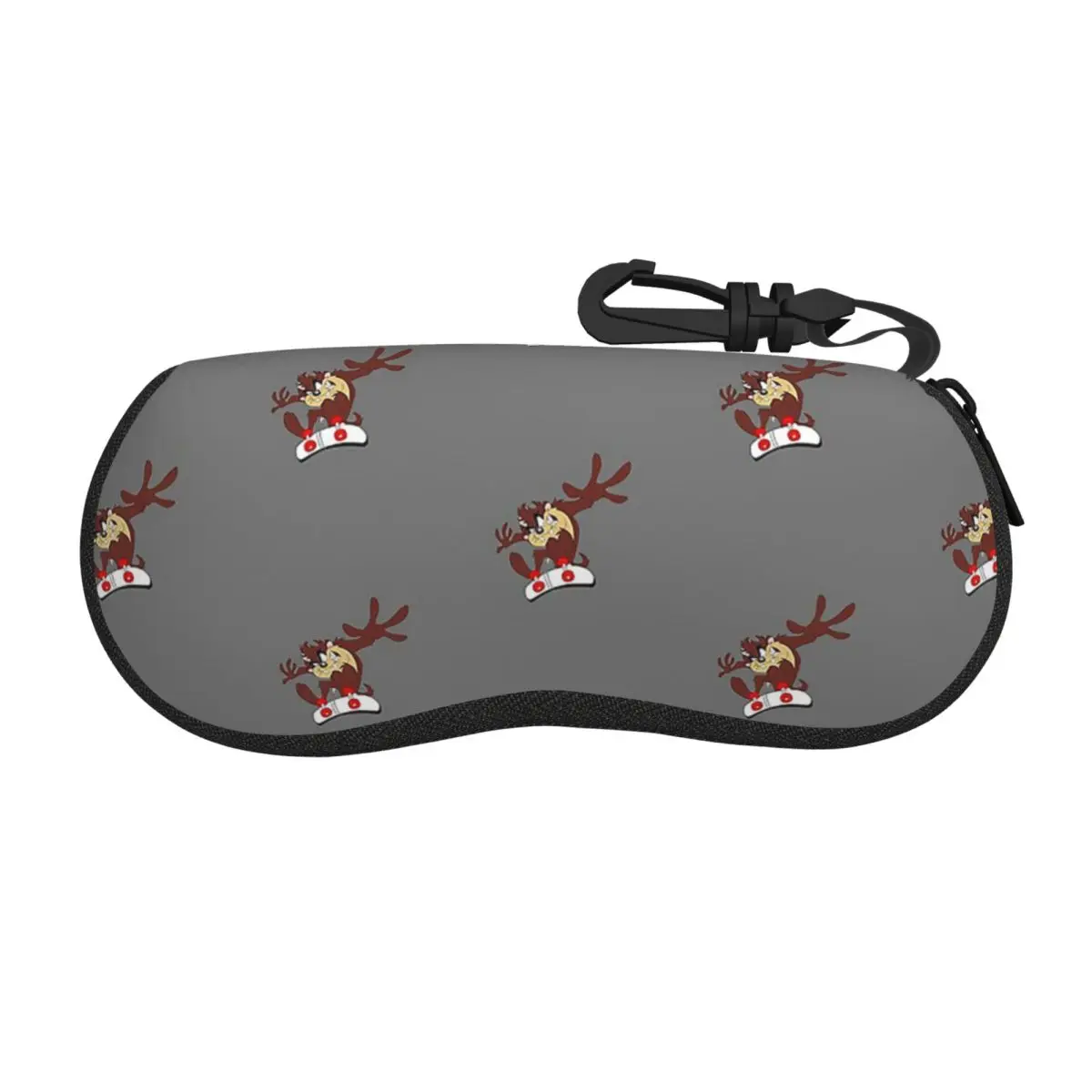 Cartoon Tasmanian Devil Comic  Shell Glasses Case Protective Sunglasses Box Women Men Soft Eyeglasses Bag Pouch