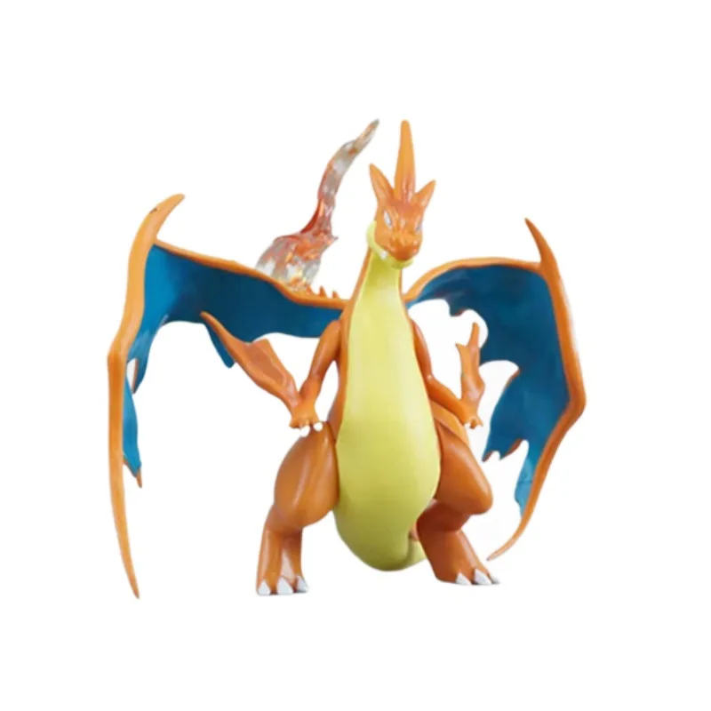 18cm Fairy สัตว์เลี้ยงสีเหลือง Charizard Spit Fire อะนิเมะรูปปั้นคอลเลกชันเดสก์ท็อปตกแต่งเครื่องประดับของขวัญของเล่นสําหรับพัดลม