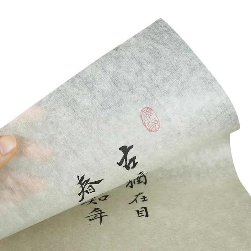 Yan Pi Cicada Wing Xuan Paper Freehand Painting Calligraphy Rice Papier Papel Arroz Half Ripe Xuan Paper Calligraphy Papier