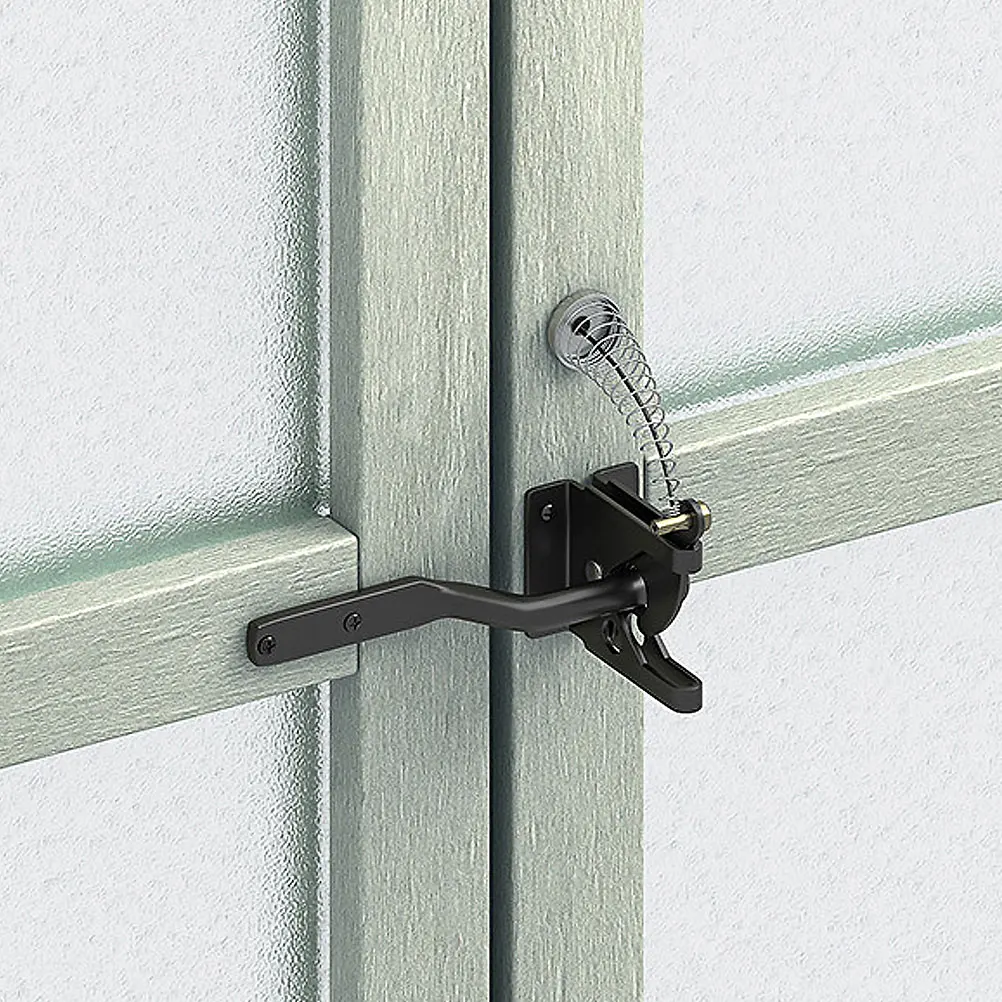 

1 set 1 Set Stainless Steel Gate Latch Pull Adjustable For Outdoor Fence Wood Metal Gates Durable Hardware Accessory