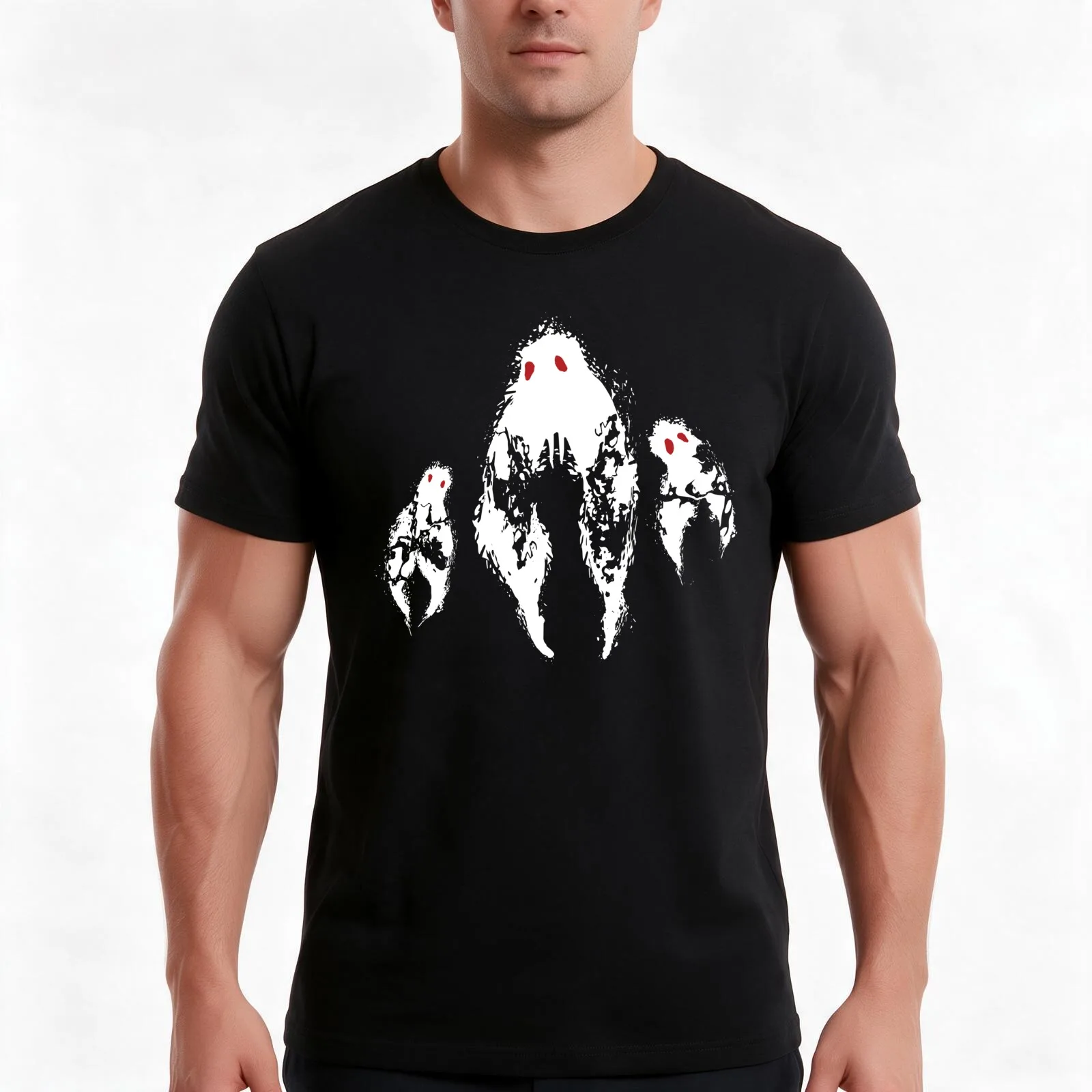 The Strange Fresno Nightcrawlers - White Splatter T-Shirt Summer Casual Cotton Tee Oversized Streetwear Tops Unisex Men Women