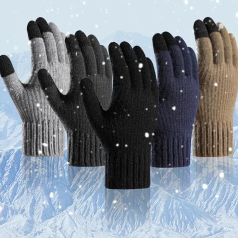 winter touch screen Gloves Women's gloves Fishing motorcycle gloves accessories Men's heated hand warmer resistant plush new