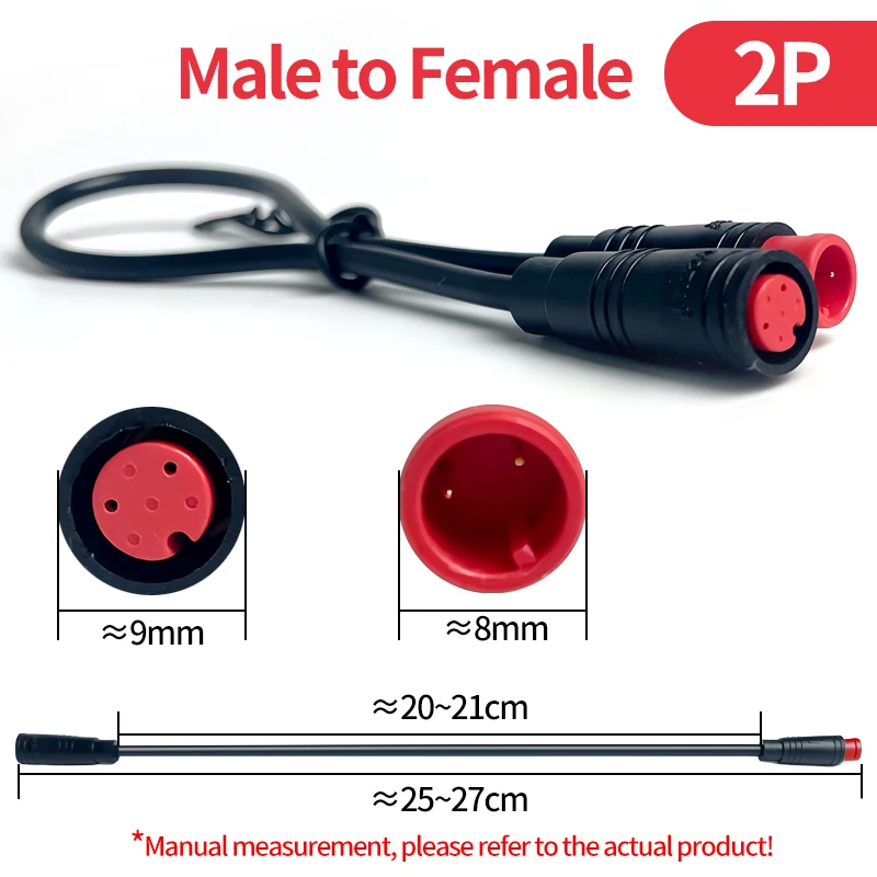 4/10Pcs M8 2 3 4 5 6 Pin Elektrische Fahrrad Butt Joint Stecker Wasserdicht für Ebike display Kabel 25cm Weiblich Männlich Optional Stecker