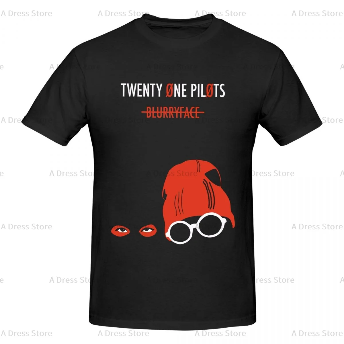 Twenty One Pilots Men's round neck T-shirt,Oversized print Tee Shirt,Casual Large Size Tshirt