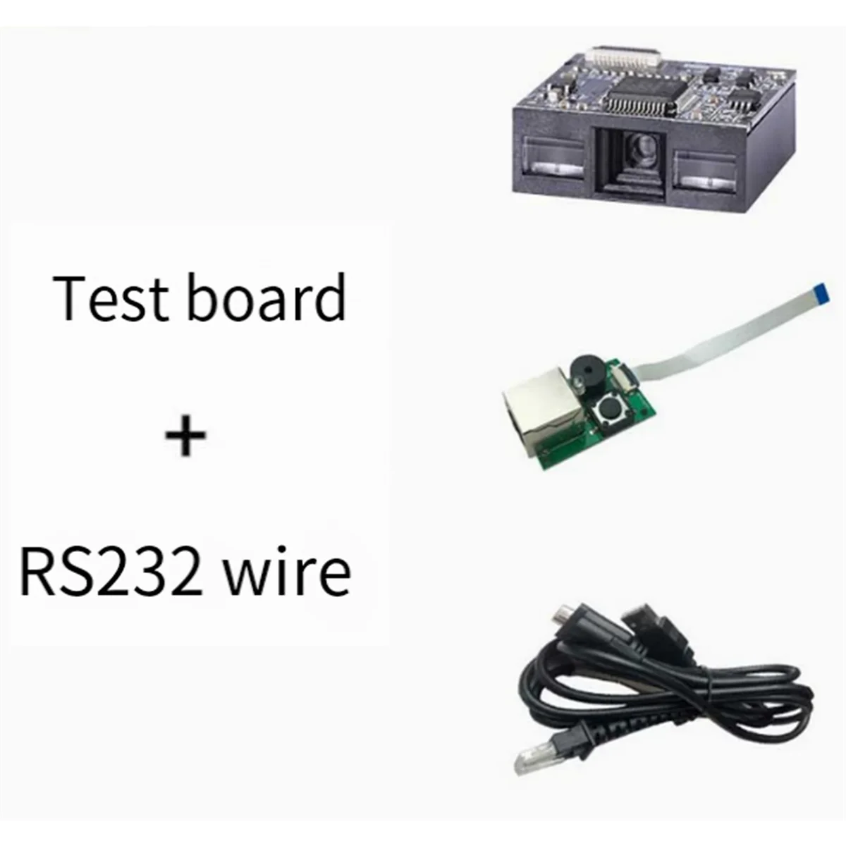 

CLCU Barcode 1D Scanning Module Red Light 1D Scanning Head 1D Red Light Scanning Module Embedded Module RS232 Interface