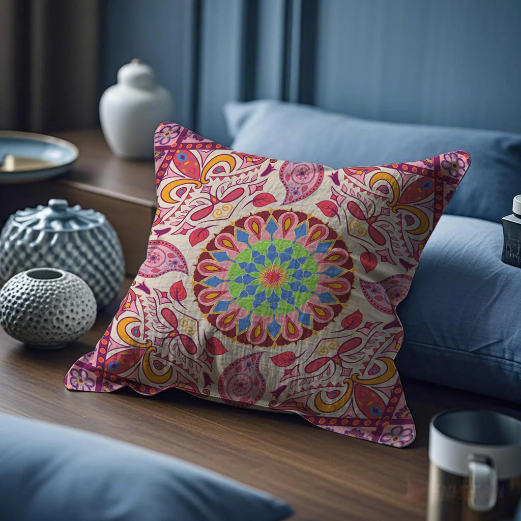 

VIKAMA новый богемный льняной чехол с цветком, домашняя ткань, мягкая сумка для головы, украшение для дивана, наволочка, наволочка