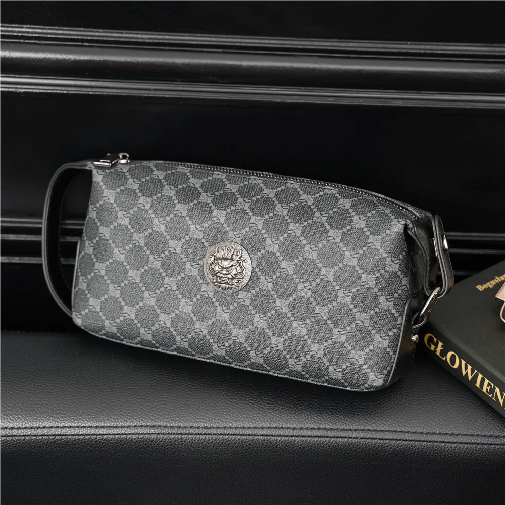 Drachenkopf-Clutch Herrentasche Business Casual Clutches Taschen Herren Weiche PU-Leder Clutch Männliche Handytasche Handtasche Geldbörse – Detail 4