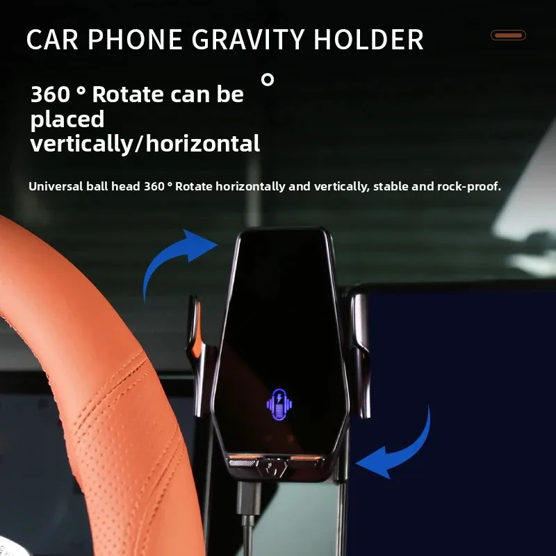 Good Quality New For BYD Sealion 8 Tang L EV Car Electric Mobile Phone Holder Wireless Fast Charging Navigation Central Control