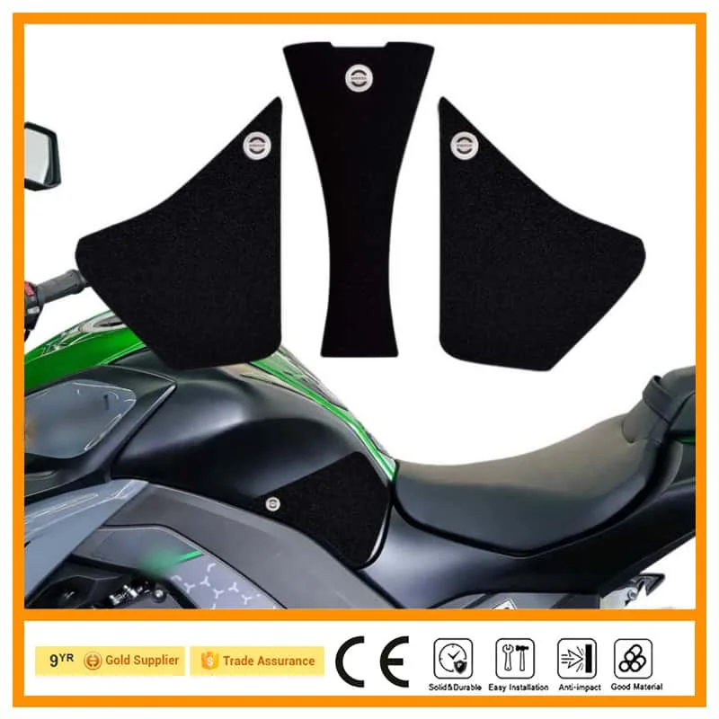 Motorcycle Sticker Tank Non Slip Tank Traction Side Pad Protective Decal For Kawasaki Z1000 customise 2021