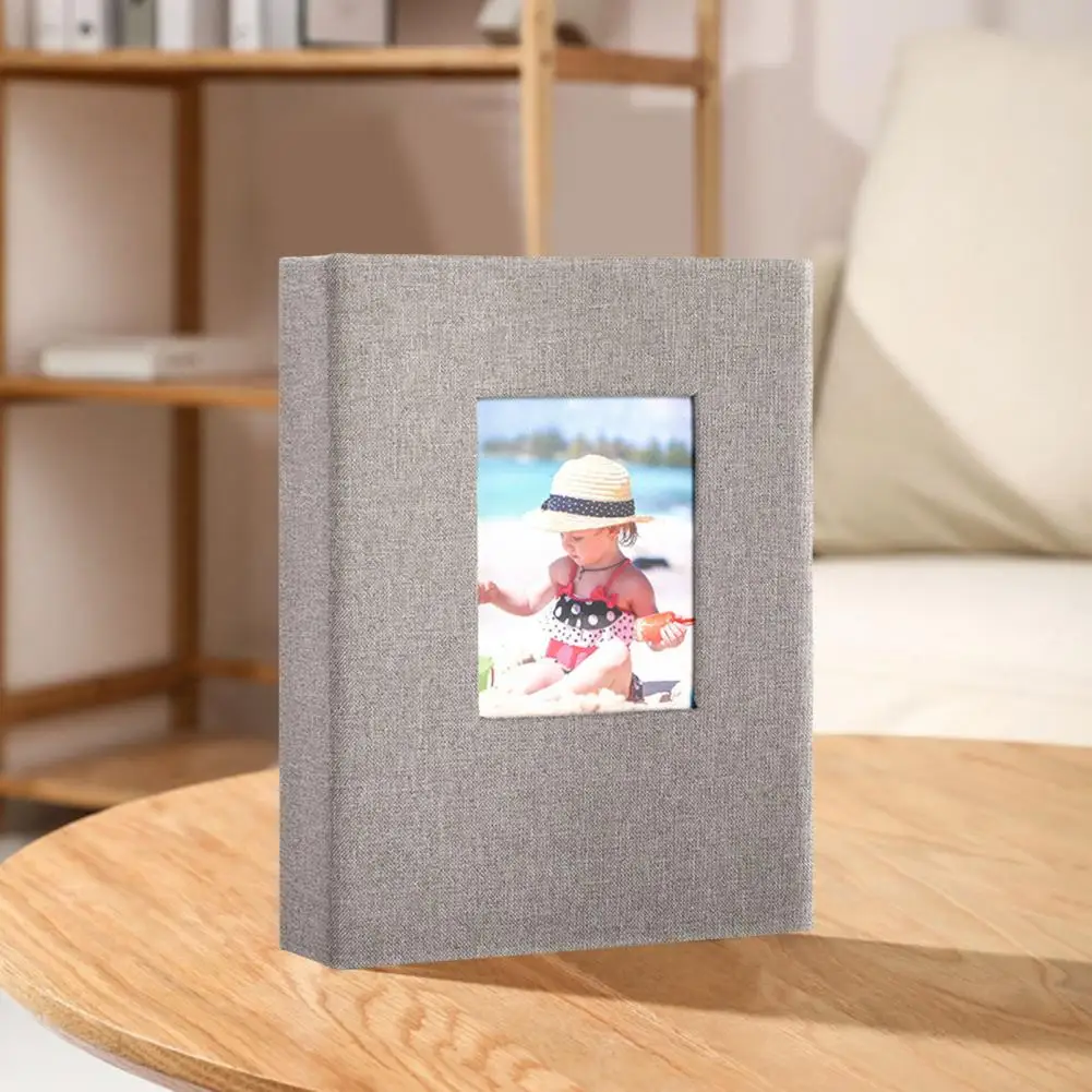 Photo Album Linen Cover 28 Pages 56 Pockets 4x6-Inch Wedding Travel Baby Shower Kids Family Anniversary Picture Collection Book