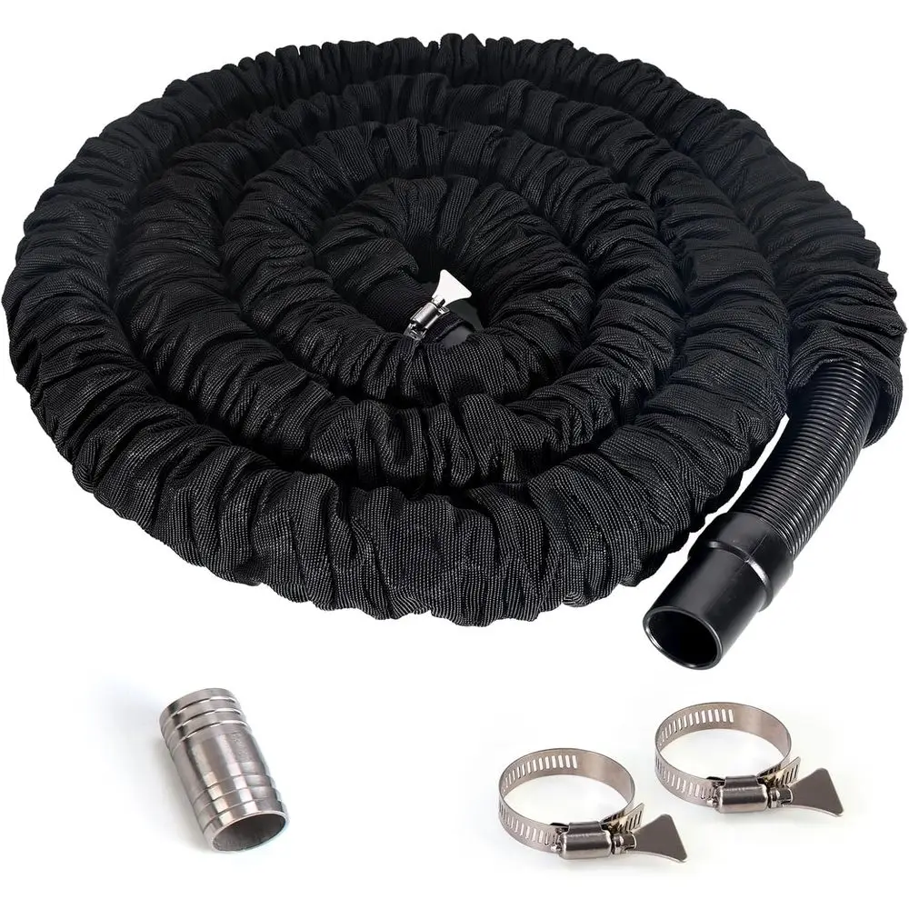 

Удлиненный канализационный шланг для автофургона длиной 27 футов 97521 с защитой шланга — идеально подходит для сливного hos Thetford Sani-Con Turbo 400S/500S/600S/700